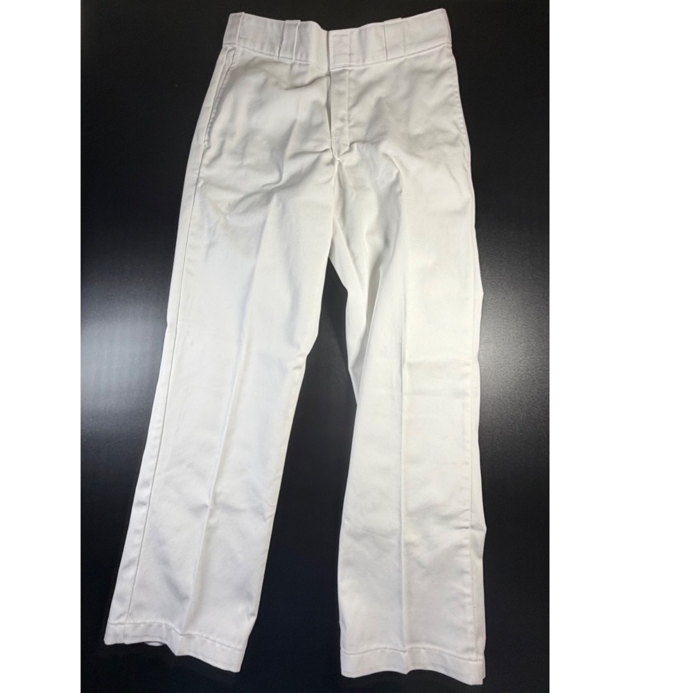 Dickies 874 Original Fit White Straight Leg Work Pants 31x30 874WH Womens K16